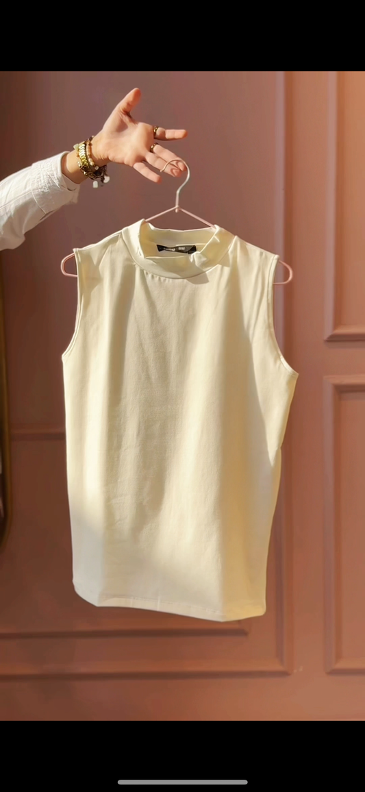 Cotton basic sleeveless